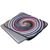 Galaxy Twirl Abstrakte Kunst Laptopschutzhülle (Vorne Knopf)