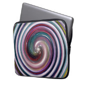 Galaxy Twirl Abstrakte Kunst Laptopschutzhülle (Vorderseite Links)