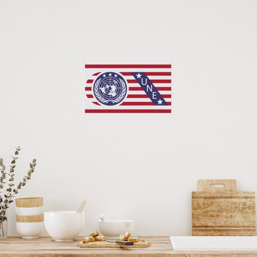 Galaxy U.N.E Flag Poster (Küche)