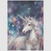 Galaxy Unicorn Fantasy Decoupage Seidenpapier (Vorderseite)
