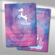 Galaxy Unicorn Magical Starry Geburtstagsparty