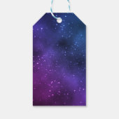 Galaxy Universe Lila Vielen Dank, dass Sie Geburts Geschenkanhänger (Rückseite)