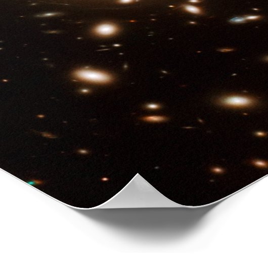 Galaxy Universe Space Telescope Gravitations Lens Poster (Ecke)