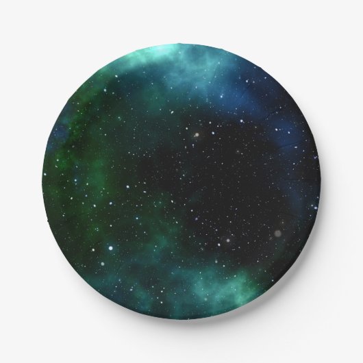 Galaxy Universe Stars Party Pappteller (Vorderseite)