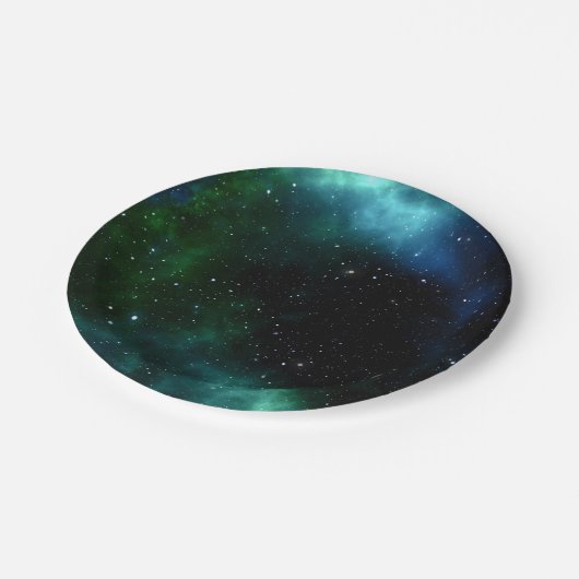 Galaxy Universe Stars Party Pappteller (Schrägansicht)