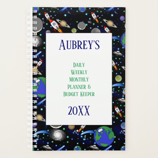 Galaxy Universe Tagesbudget Planer (Vorderseite)