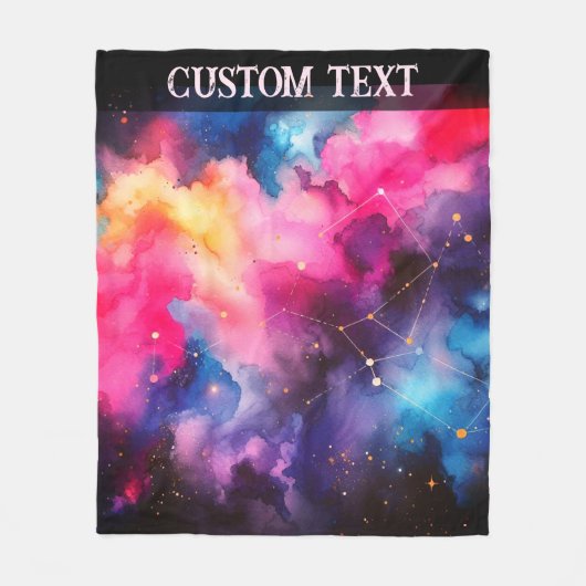 Galaxy Veil Fleecedecke (Vorderseite)