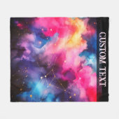 Galaxy Veil Fleecedecke (Vorderseite (Horizontal))