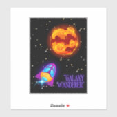 Galaxy Wanderer insulbler Aufkleber (Blatt)