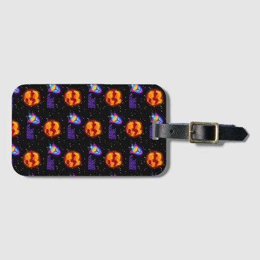 Galaxy Wanderer insulbler Gepäckanhänger (Vorderseite (Horizontal))