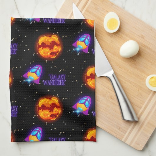 Galaxy Wanderer insulbler Geschirrtuch (Viertel Falte)