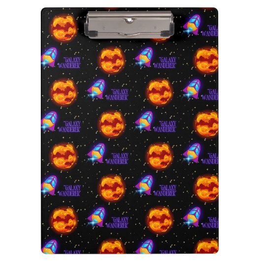 Galaxy Wanderer insulbler Klemmbrett (Vorderseite)