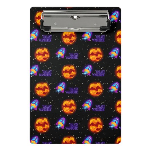 Galaxy Wanderer insulbler Mini Klemmbrett (Vorderseite)