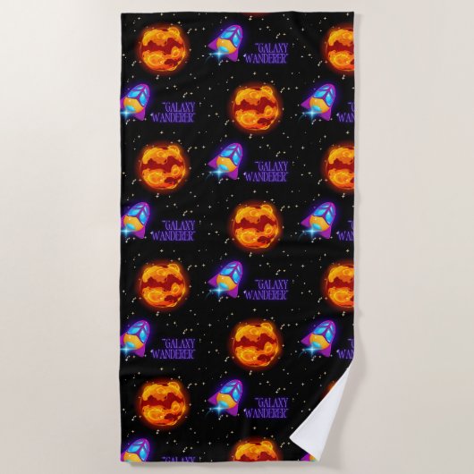 Galaxy Wanderer insulbler Strandtuch (Vorderseite)