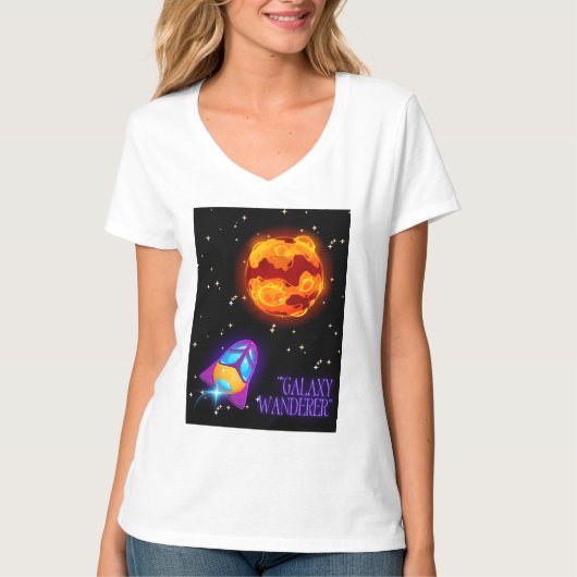 Galaxy Wanderer insulbler T-Shirt (Vorderseite)