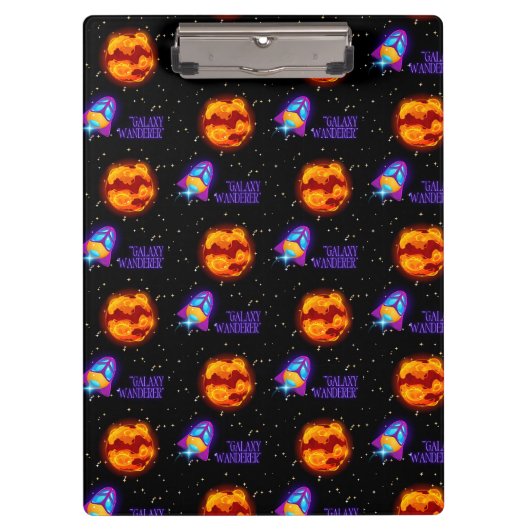 Galaxy Wanderer Isolierter Becher Klemmbrett (Vorderseite)