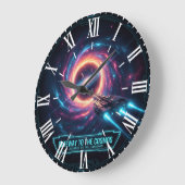 Galaxy-Wanduhr Sci-Fi-Dekor Große Wanduhr (Winkel)