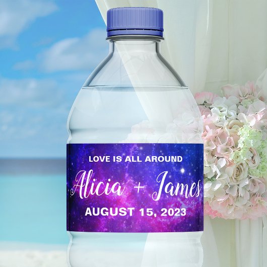 Galaxy Water Labels Personalisiert Wasserflaschenetikett