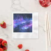 Galaxy Watercolor Lila Tee Party Serviette (Beispiel)