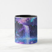 Galaxy Waterfall Tasse | Fantasy Nacht Wasserfall (Zentrum)