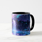Galaxy Waterfall Tasse | Fantasy Nacht Wasserfall (VorderseiteRechts)