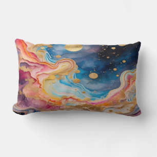 Galaxy Wavy Muster Keuchkissen Lendenkissen