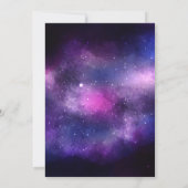 Galaxy Wedding Einladung | In den Sternen geschrie (Rückseite)