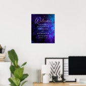 Galaxy Welcome Wedding Sign | Space Starry Night Poster (Heimbüro)