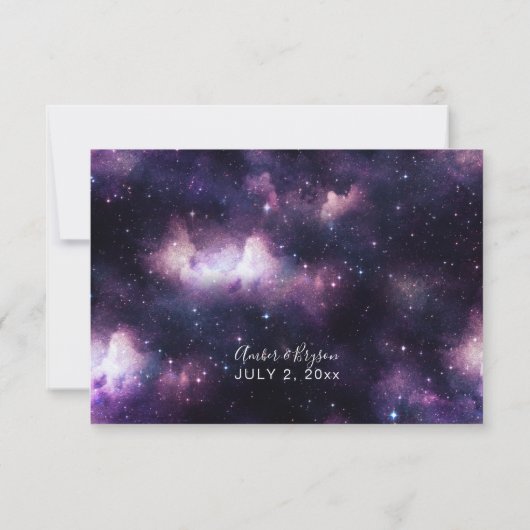 Galaxy Weltraum no UAWG RSVP Karte (Rückseite)