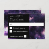 Galaxy Weltraum no UAWG RSVP Karte (Vorne/Hinten)