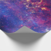 Galaxy Weltraum Sky Sterne Celestial Blue Geschenkpapier (Ecke)
