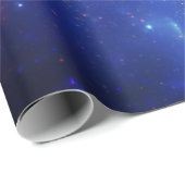 Galaxy Weltraum Sky Sterne Celestial Blue Geschenkpapier (Rolleneckpunkt)