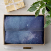 Galaxy Weltraum Sky Sterne Celestial Blue Seidenpapier (Geschenk)