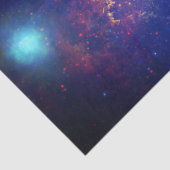 Galaxy Weltraum Sky Sterne Celestial Blue Seidenpapier (Detail)