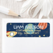 Galaxy-Weltraumkind-Rücksendeadresse (Insitu)