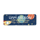 Galaxy-Weltraumkind-Rücksendeadresse (Vorne)