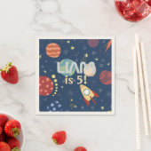 Galaxy Weltraumkind's Geburtstag Serviette (Beispiel)