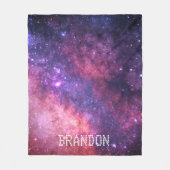 Galaxy Weltraumplanets Stars Sky Universum Fleecedecke (Vorderseite)