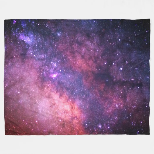 Galaxy Weltraumplanets Stars Sky Universum Fleecedecke (Vorderseite (Horizontal))