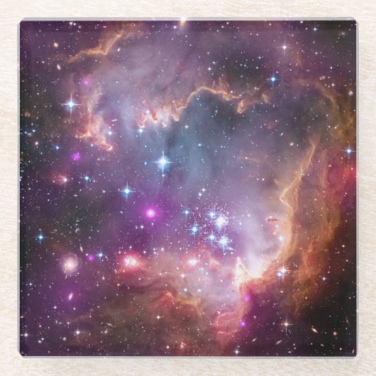 Galaxy Weltraumstars Interstellare Nebula Glasuntersetzer (Vorderseite)