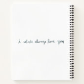 Galaxy Whale-Notebook Notizblock (Rückseite)