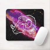 Galaxy Widder Sternbild Name Sternzeichen Mousepad (Mit Mouse)