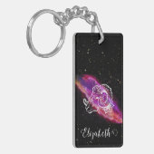 Galaxy Widder Sternzeichen Schlüsselanhänger (Vorderseite links)