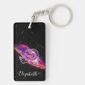 Galaxy Widder Sternzeichen Schlüsselanhänger (Rückseite)