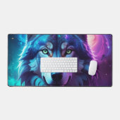 Galaxy Wolf Cosmic Schreibtischunterlage (Tastatur & Maus)