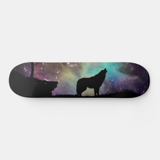 Galaxy-Wolf-Skateboard Skateboard (Horizontal)