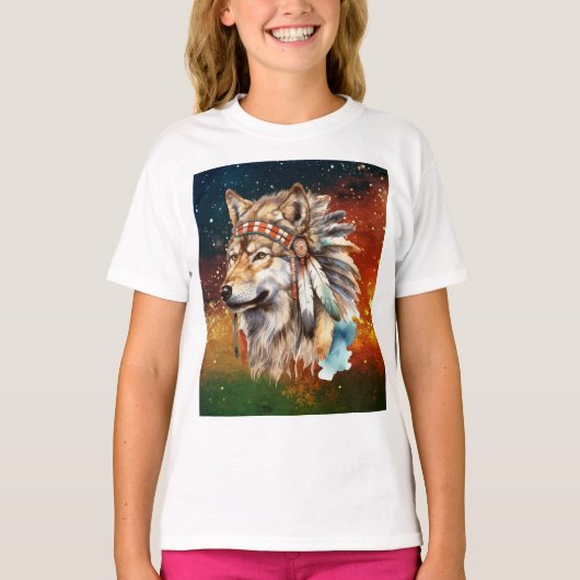 Galaxy Wolf T-Shirt (Vorderseite)