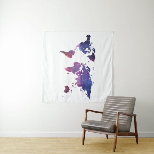 Galaxy world map  wandteppich (Beispiel (Horizontal))