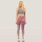 Galaxy Yoga Pants Capri Leggings (Vorderseite)