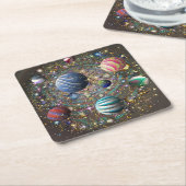 Galaxy Zelariamin Rechteckiger Pappuntersetzer (angewinkelt)